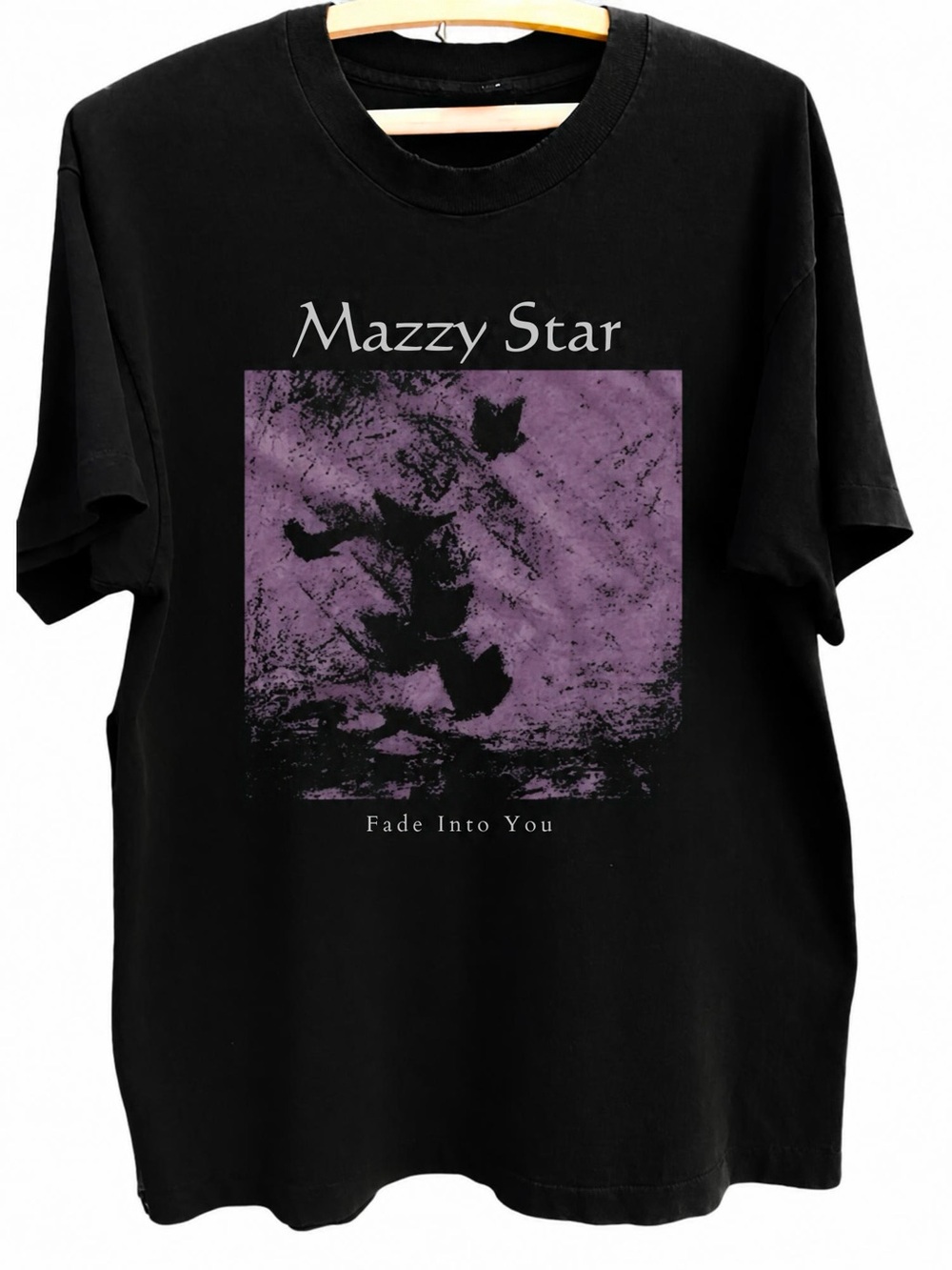 Mazzy Star Fade Into You Purple Alt Rock Black Band Graphic Tee